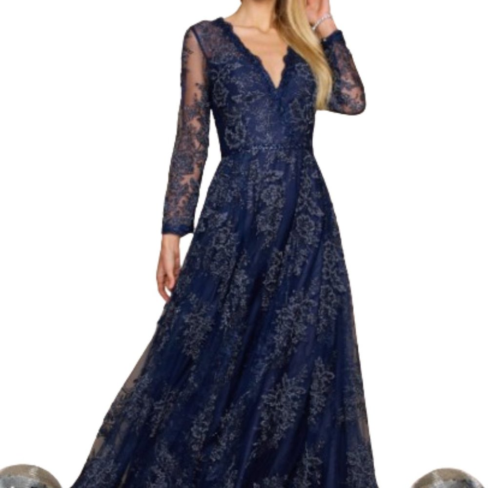 Dylan & Davids DD1260 Mother of the Bride Dress Navy size 20